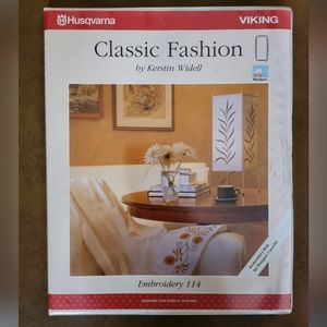 Classic Fashion Embroidery Disk #114 For Husqvarna Viking Designer 1 Embroidery